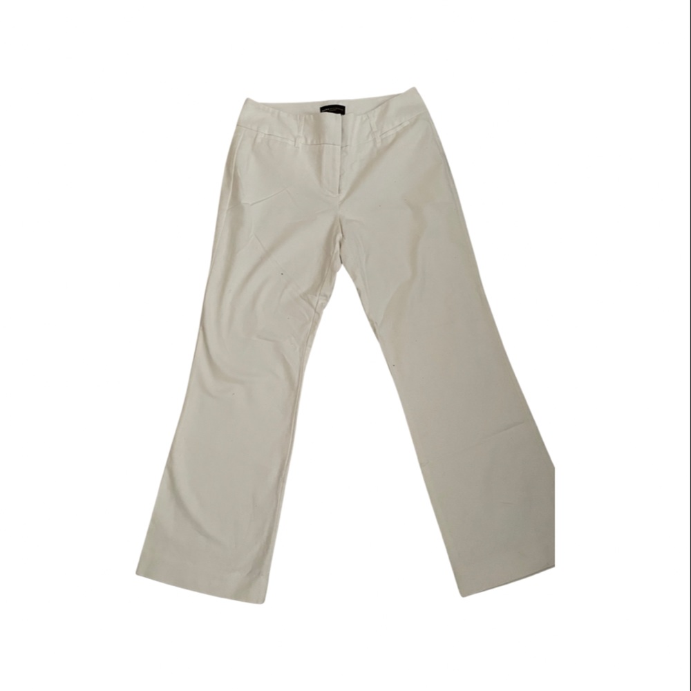 Dana Buchman Cream wide leg slacks